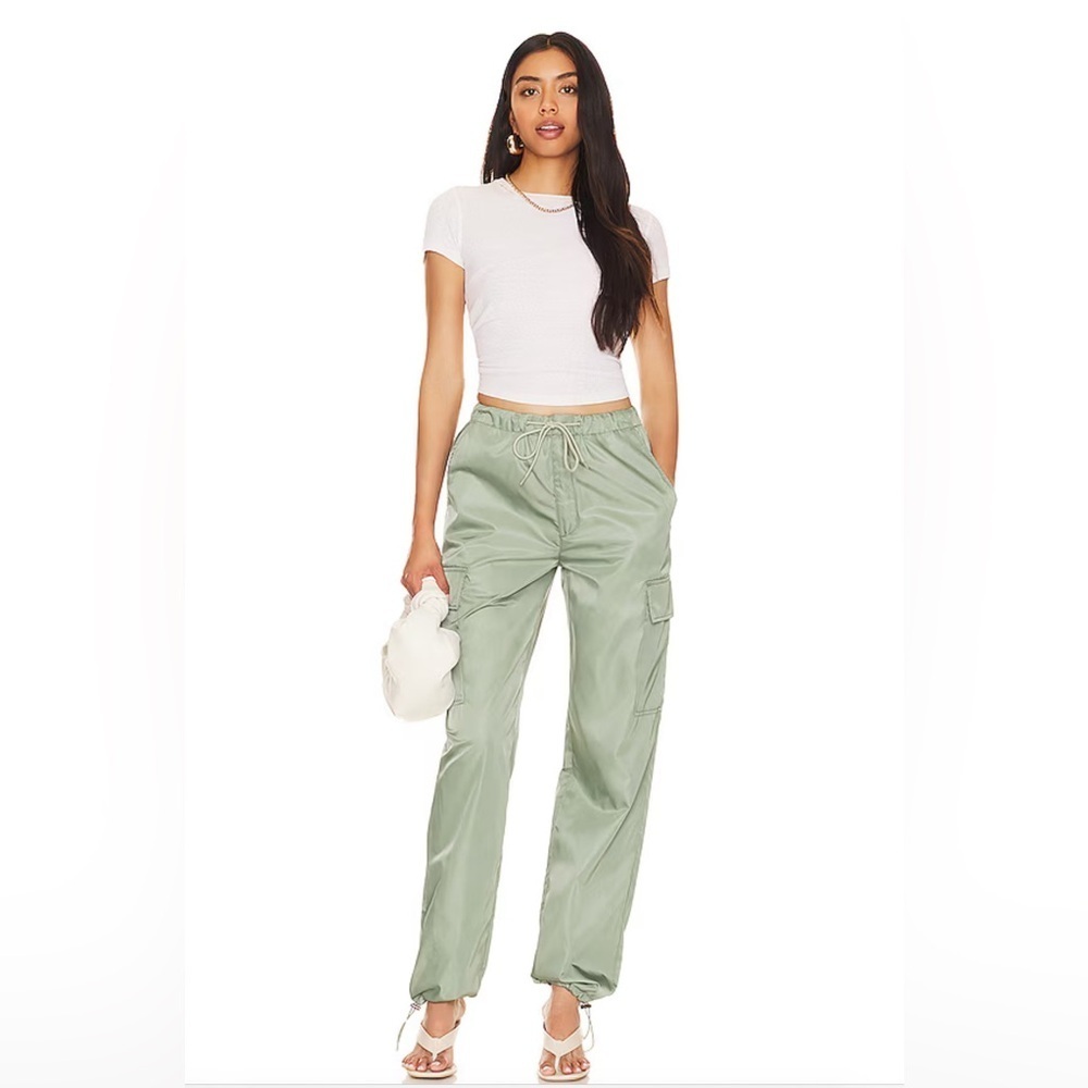 NWT Pistola Jade Lightweight Green Cargo Pants - Size XL Revolve Anthropologie - Picture 2 of 7